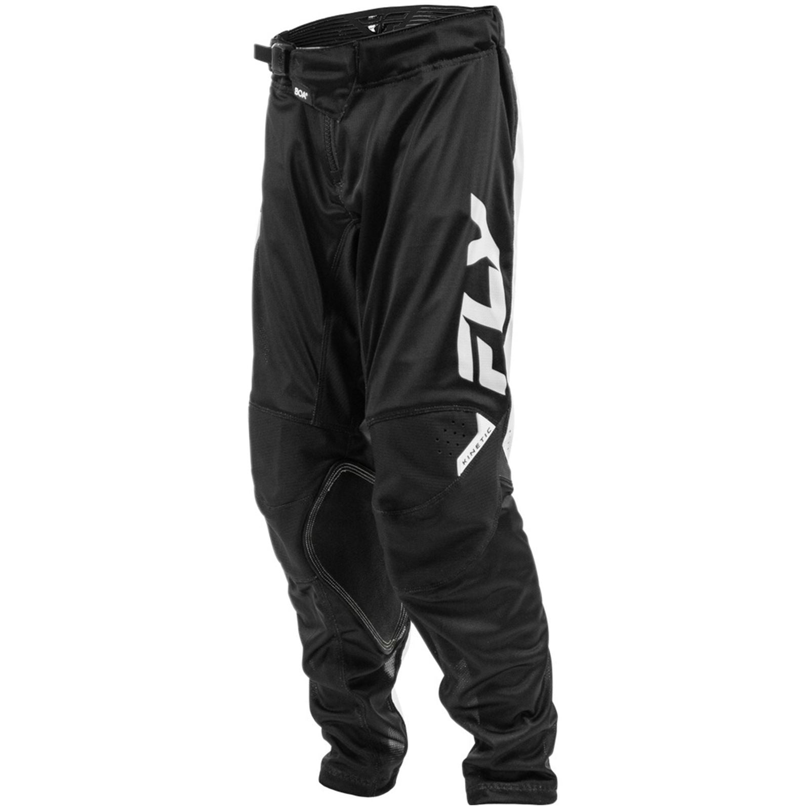 FLY Racing Youth Kinetic Mesh Pants - Black/White_2085995