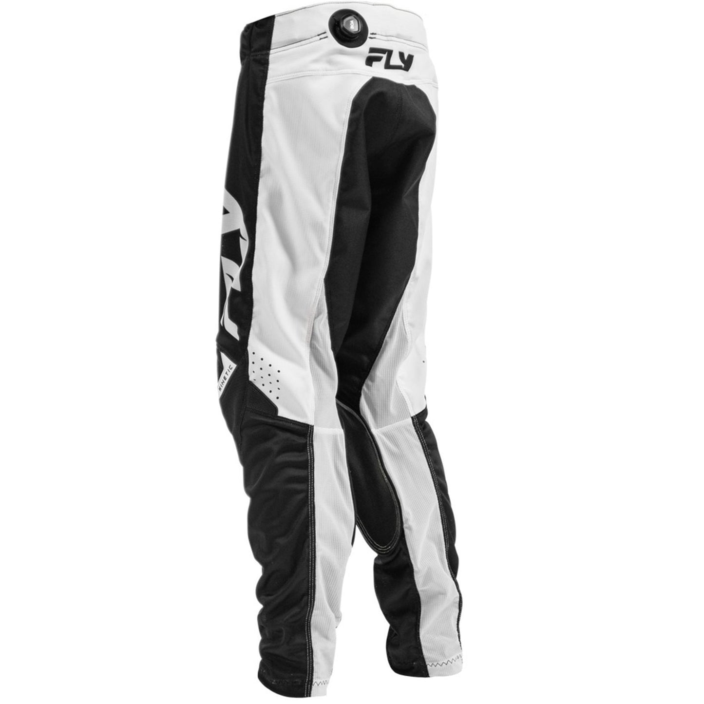 FLY Racing Youth Kinetic Mesh Pants - Black/White_2085996