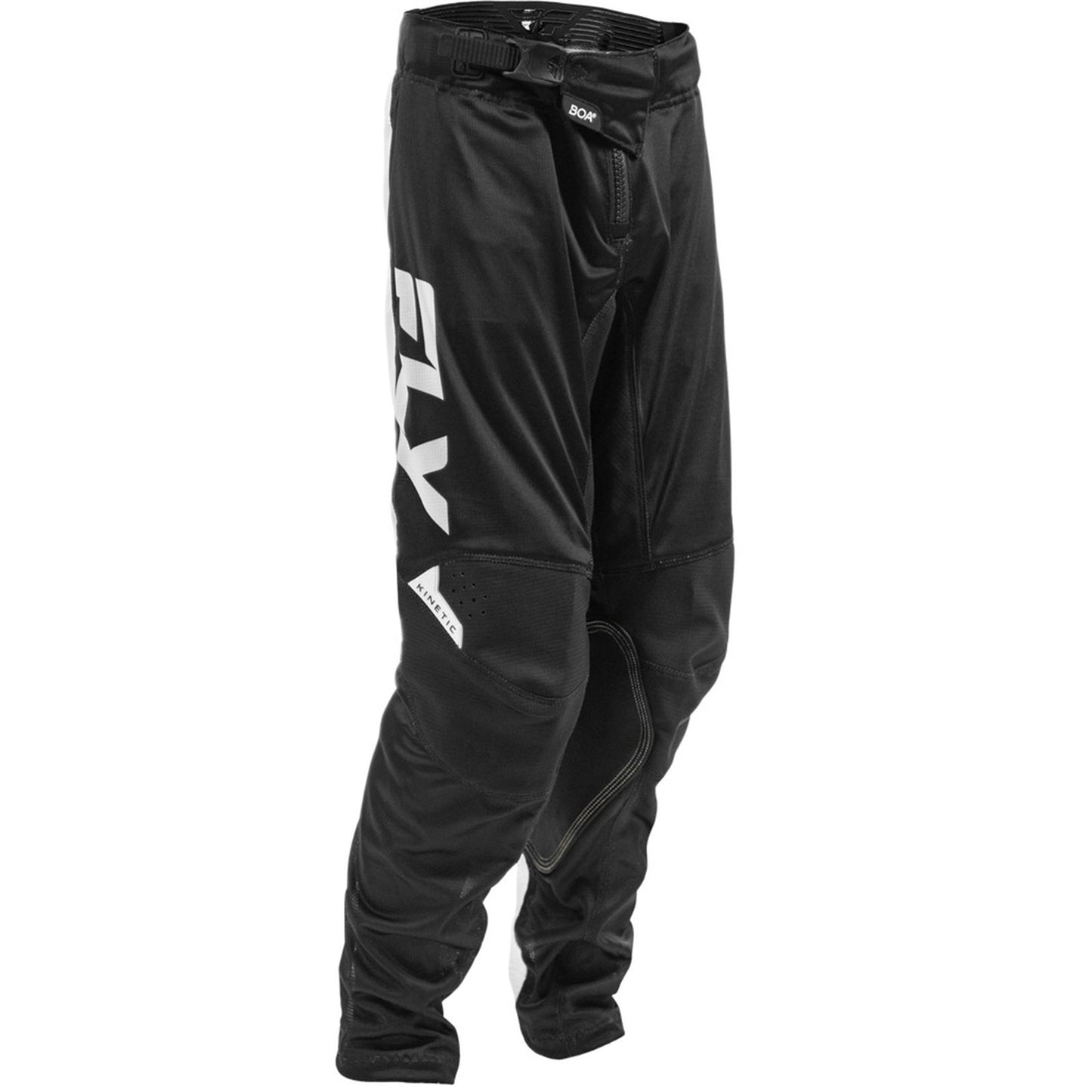 FLY Racing Youth Kinetic Mesh Pants - Black/White_2085997