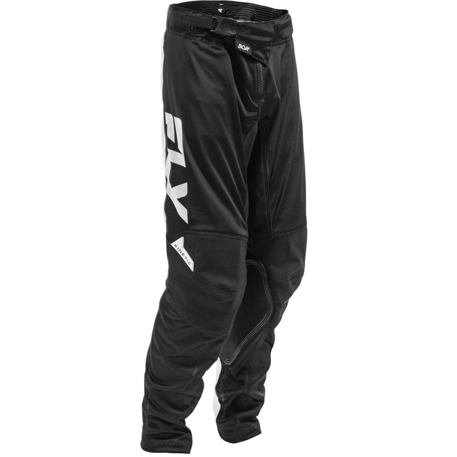 FLY Racing Youth Kinetic Mesh Pants - Black/White_2085997