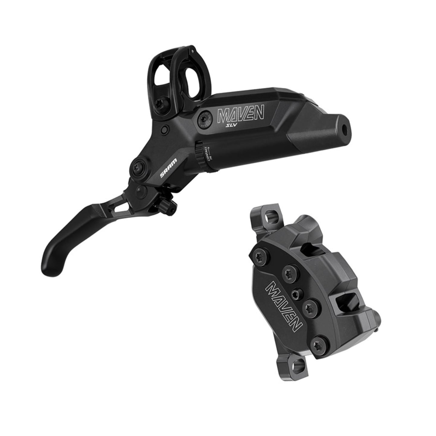 SRAM Maven Silver Disc Brake and Lever - Front, Post Mount, Black, B1 [MPN: 00.5018.258.000]_2085134