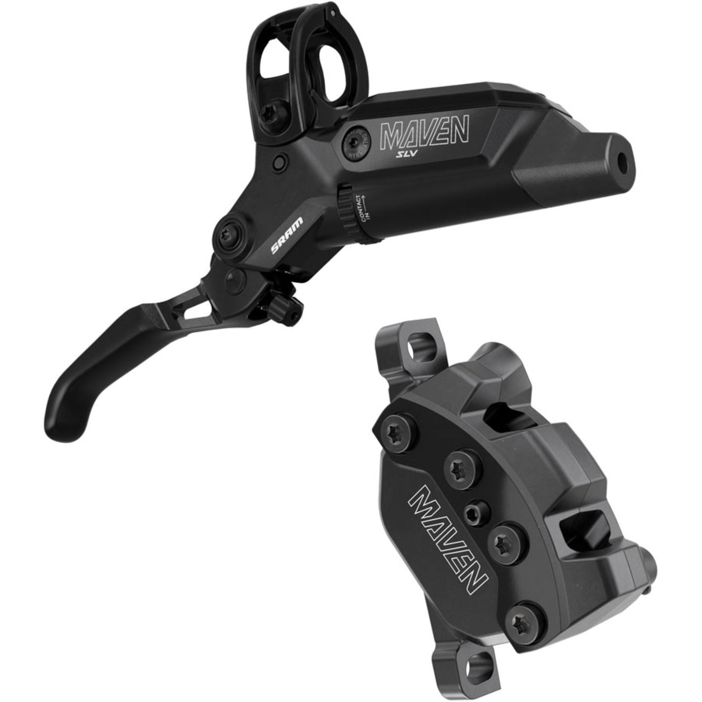 SRAM Maven Silver Disc Brake and Lever - Front, Post Mount, Black, B1 [MPN: 00.5018.258.000]_2085263