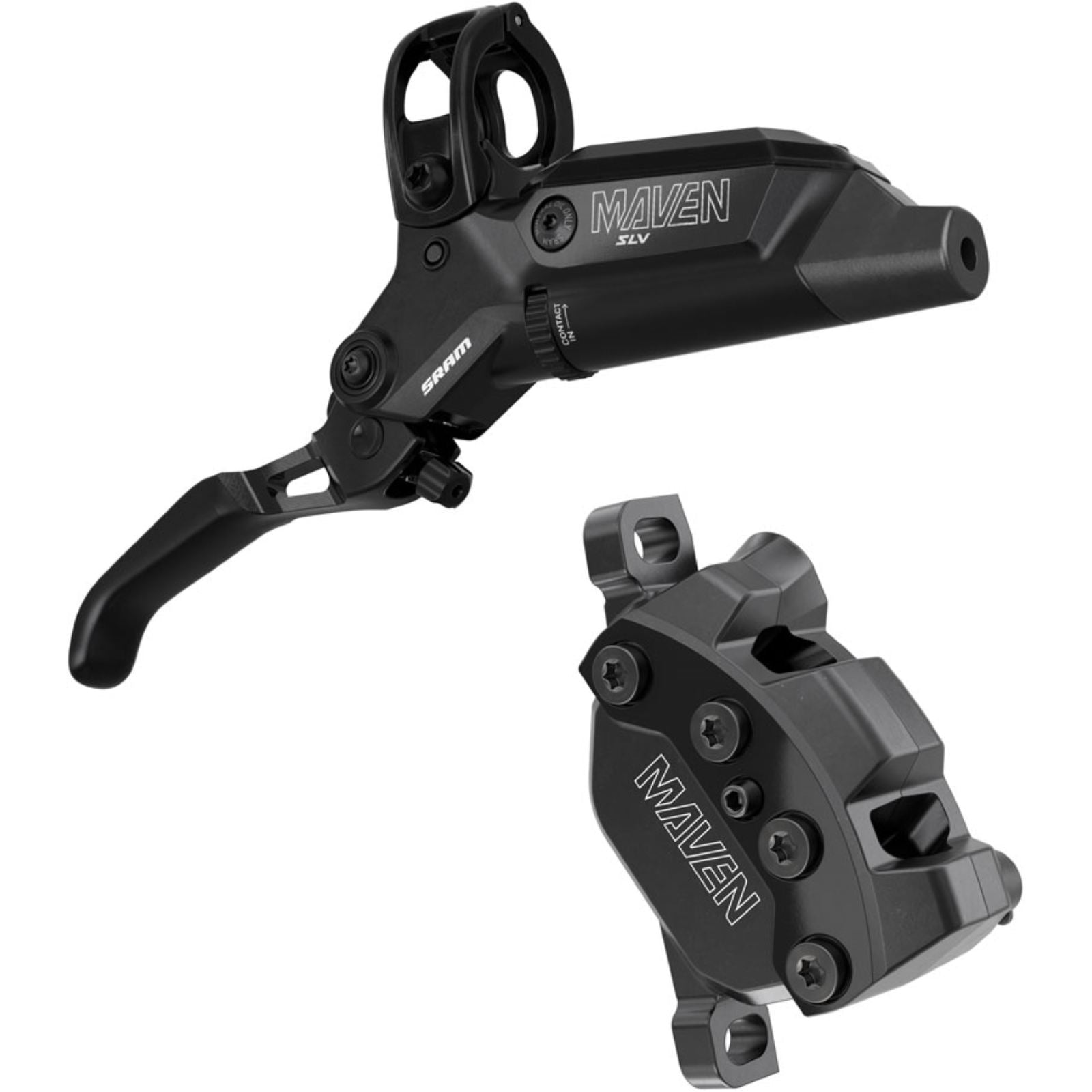 SRAM Maven Silver Disc Brake and Lever - Front, Post Mount, Black, B1 [MPN: 00.5018.258.000]_2085263