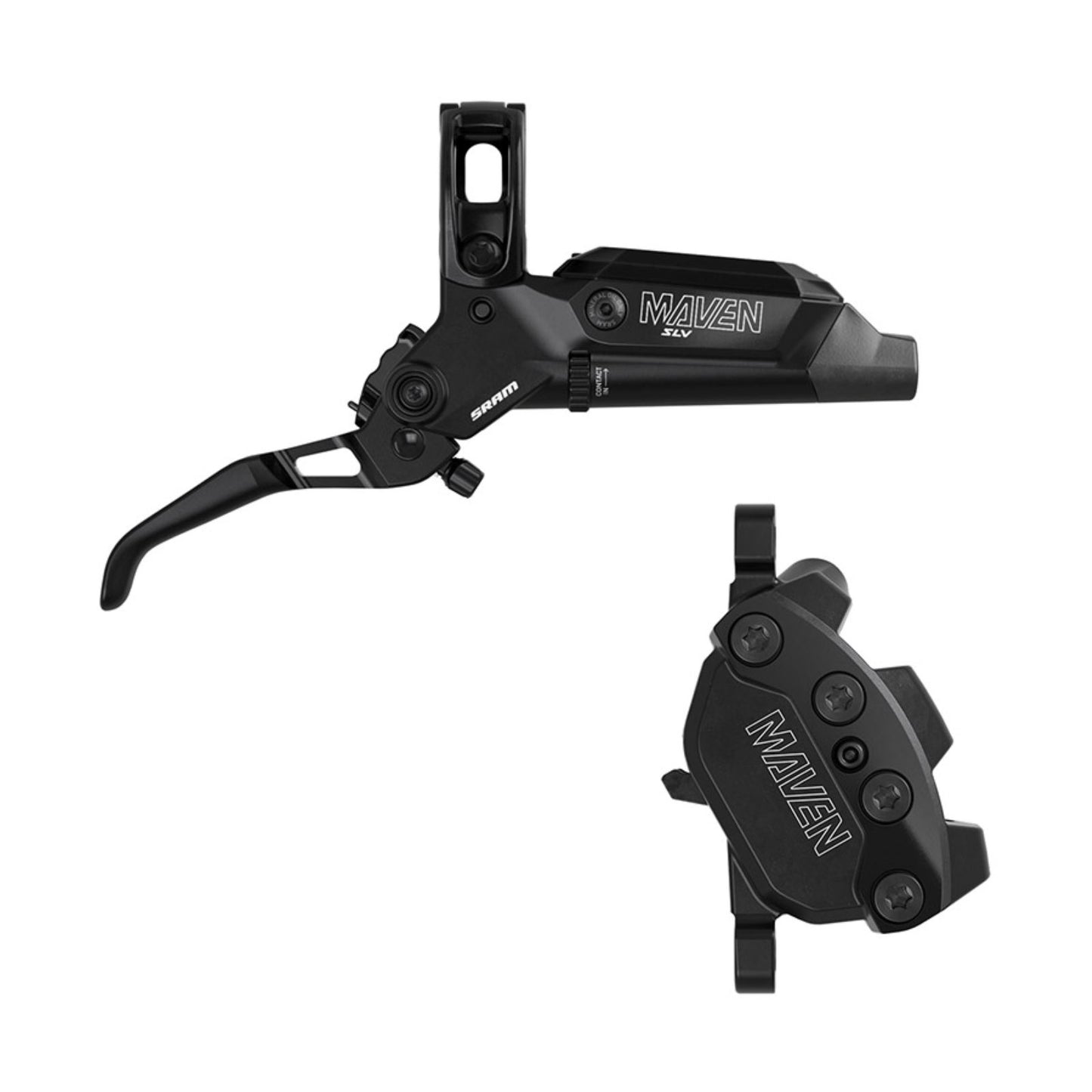 SRAM Maven Silver Disc Brake and Lever - Front, Post Mount, Black, B1 [MPN: 00.5018.258.000]_2085160