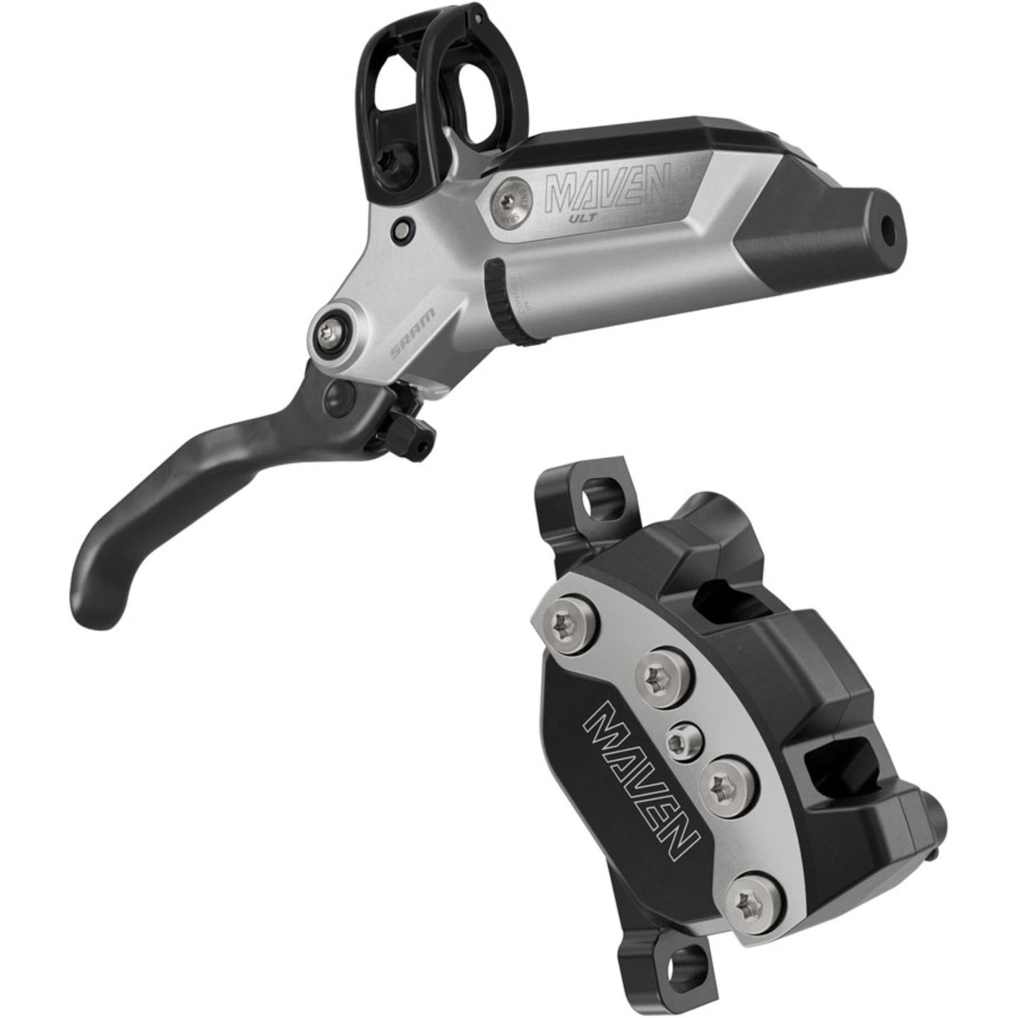 SRAM Maven Ultimate Disc Brake and Lever - Front, Silver/Black, B1 [MPN: 00.5018.259.000]_2085325