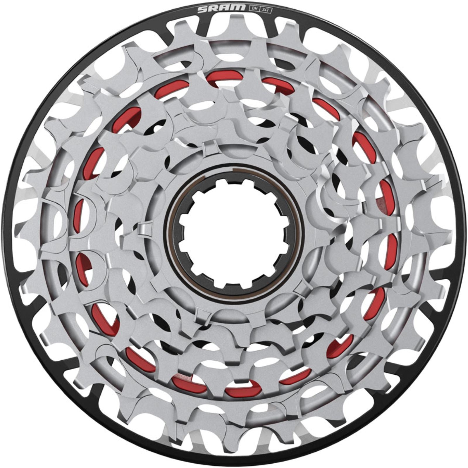 SRAM XX Downhill XS-797 T-Type Cassette - 7-Speed, 10-24t [MPN: 00.2418.163.001]_2085482