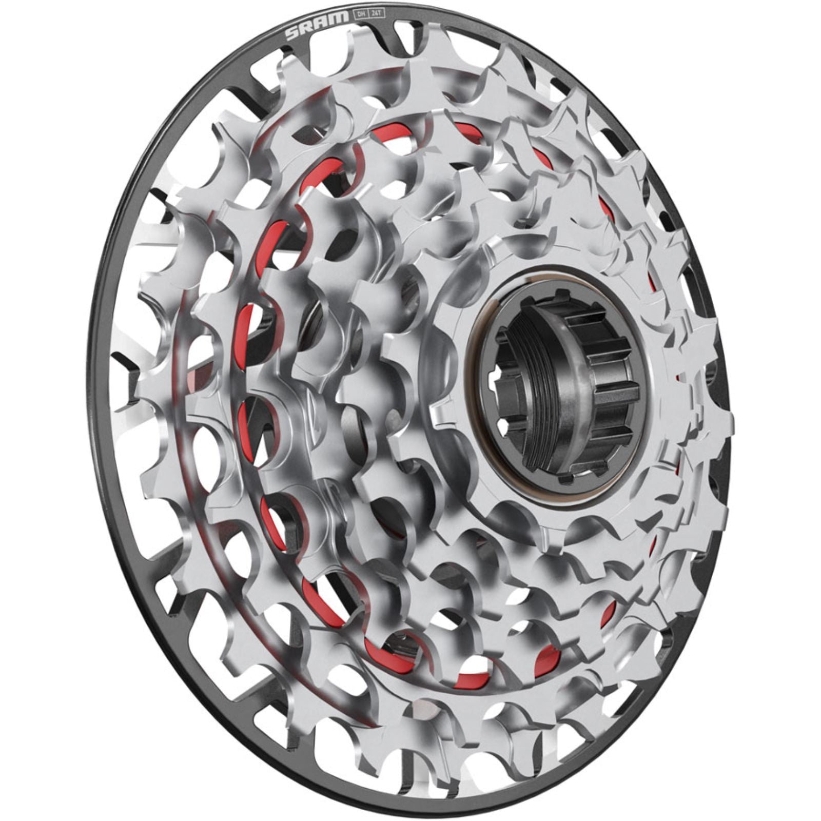 SRAM XX Downhill XS-797 T-Type Cassette - 7-Speed, 10-24t [MPN: 00.2418.163.001]_2085483