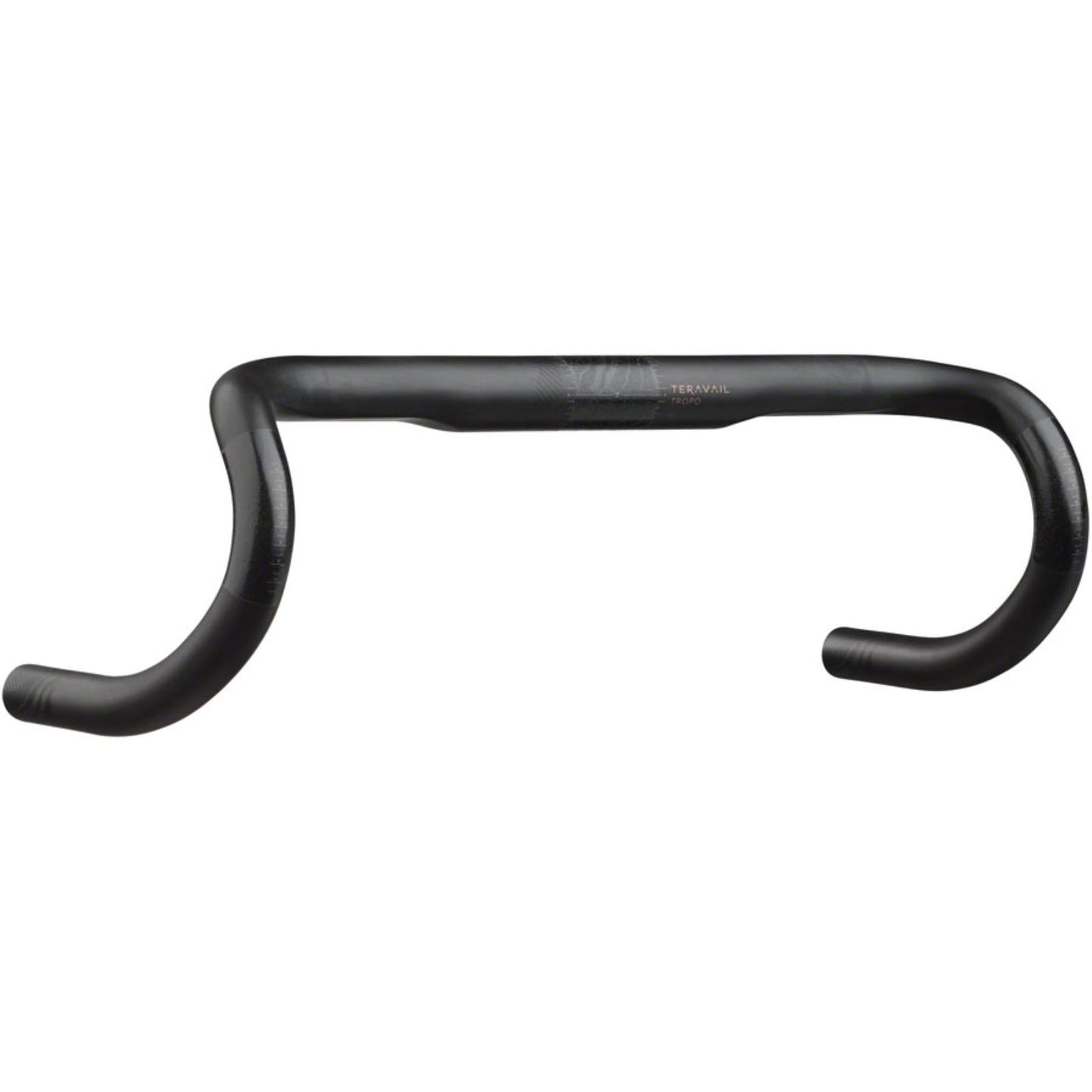Teravail Tropo Carbon Drop Handlebar - Carbon, 31.8mm, 38cm, Black [MPN: 19-000556]_2085538