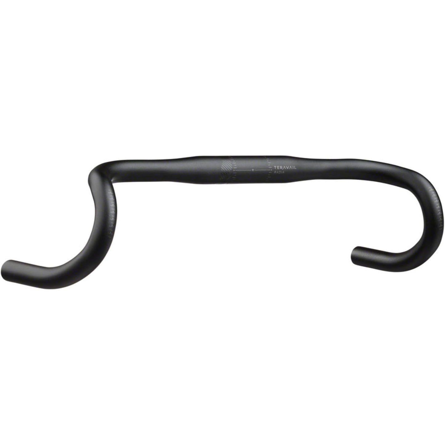Teravail Radia 12 Drop Handlebar - Aluminum, 31.8mm, 38cm, Black [MPN: 19-000600]_2085526