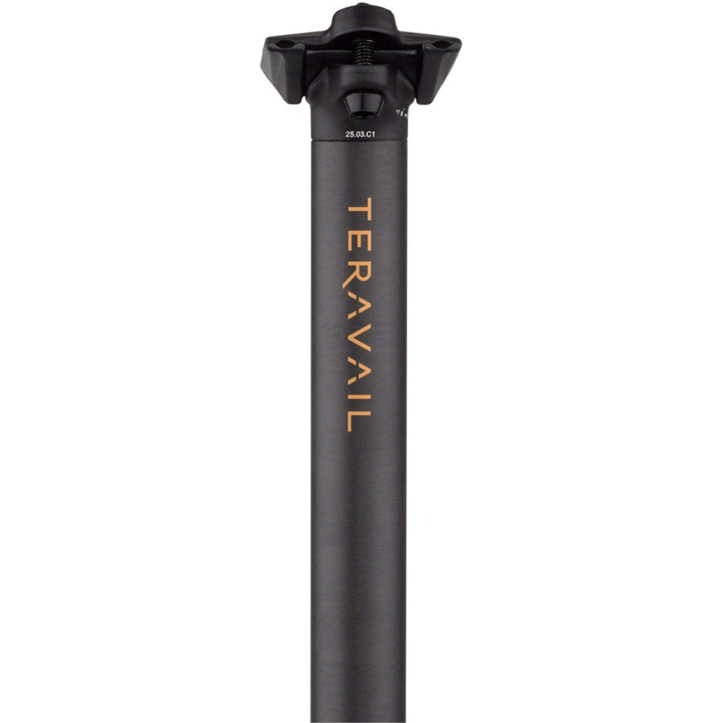 Teravail Stratum Carbon Seatpost - 27.2 x 400mm, 18mm Offset, Black [MPN: 19-000574]_2085721