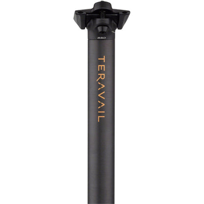 Teravail Stratum Carbon Seatpost - 27.2 x 400mm, 18mm Offset, Black [MPN: 19-000574]_2085721