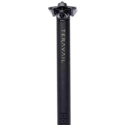 Teravail Stratum Seatpost - 27.2 x 400mm, 18mm Offset, Black [MPN: 19-000644]_2085701