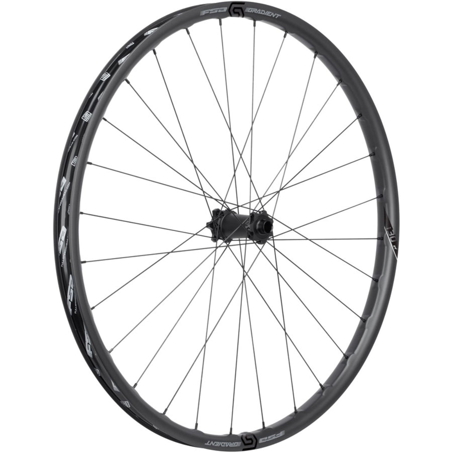 Full Speed Ahead Gradient Carbon i30 Front Wheel - 29", 15 x 110mm, 6-Bolt, Black [MPN: 720-0092223030]_2085798