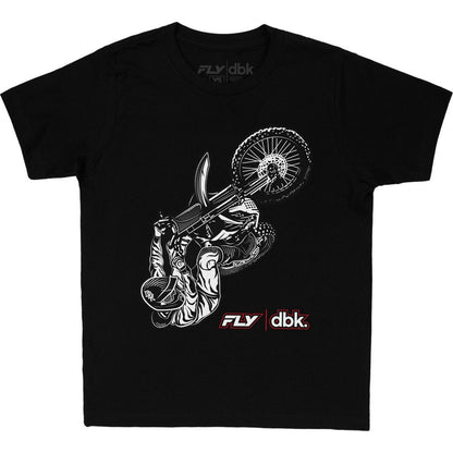 FLY Racing Youth FLY+DBK Wheelie Tee - Black_2091720