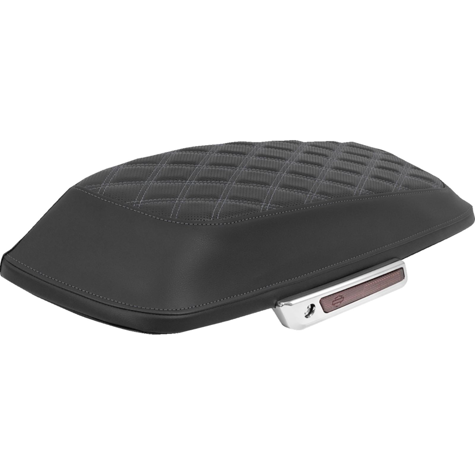 Saddlemen Saddlebag Lid Covers - Lattice - Silver Stitch - FLH/FLT '14-'25 [MPN: L870-14-18405]_2089755