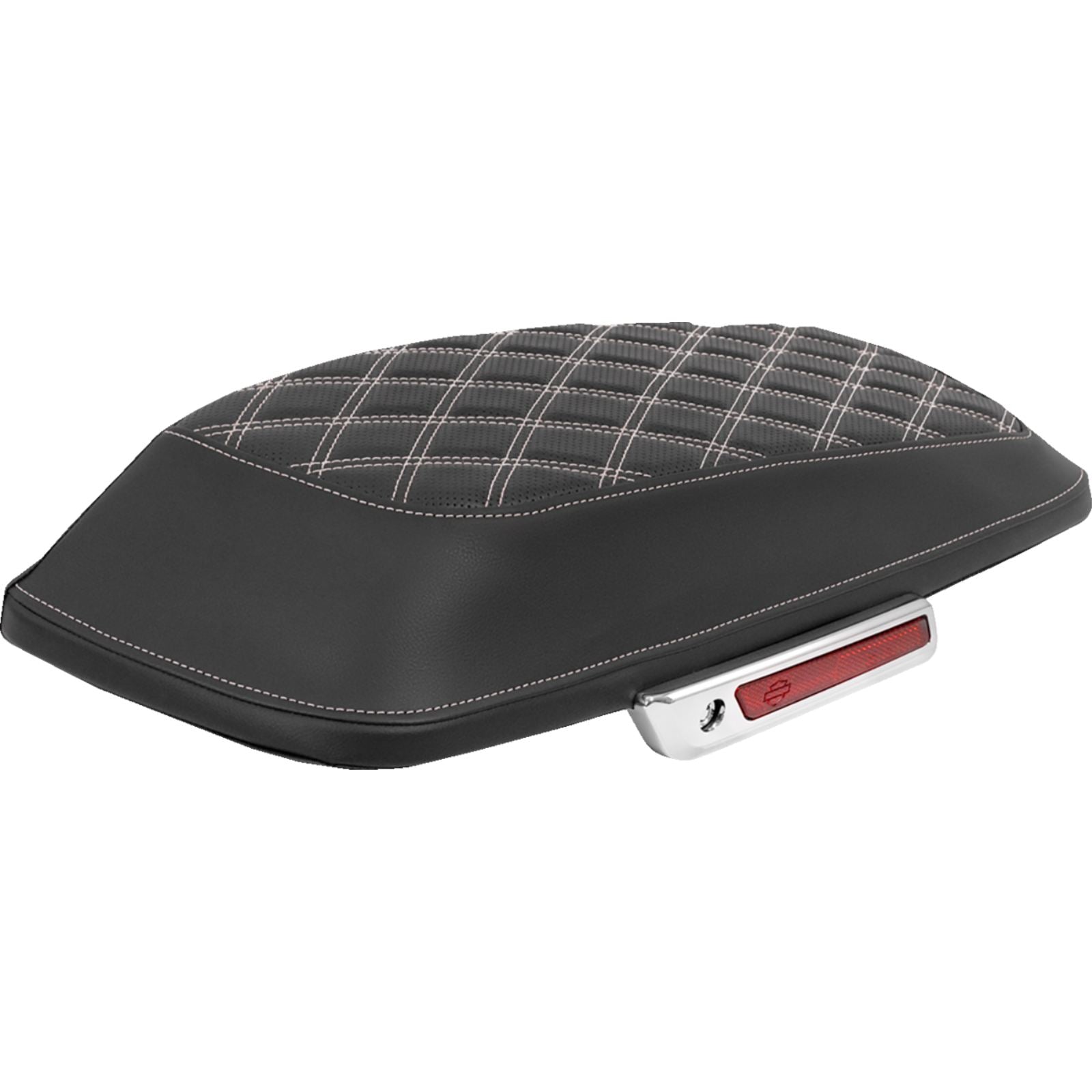 Saddlemen Saddlebag Lid Covers - Lattice - White Stitch - FLH/FLT '14-'25 [MPN: L870-14-18406]_2089727