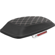 Saddlemen Saddlebag Lid Covers - Lattice - White Stitch - FLH/FLT '14-'25 [MPN: L870-14-18406]_2089727