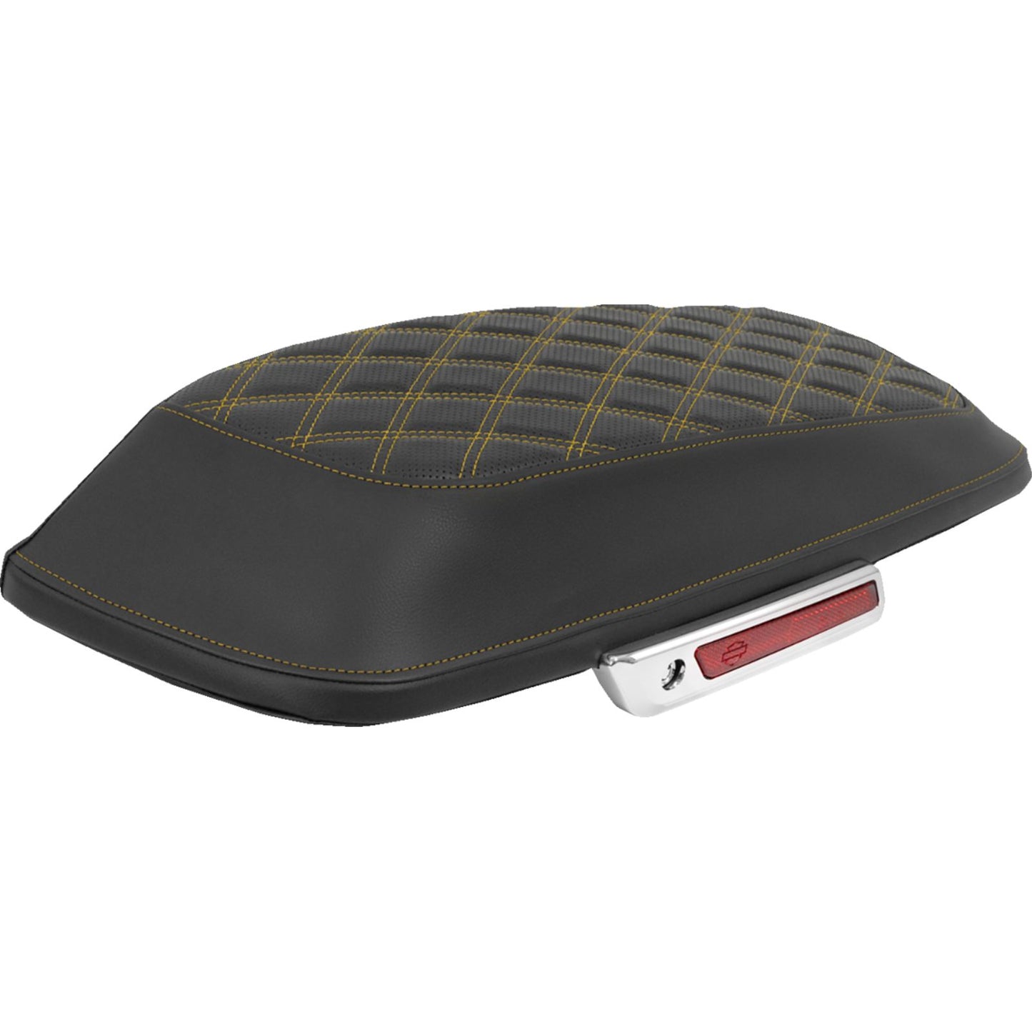 Saddlemen Saddlebag Lid Covers - Lattice - Gold Stitch - FLH/FLT '14-'25 [MPN: L870-14-18407]_2089750