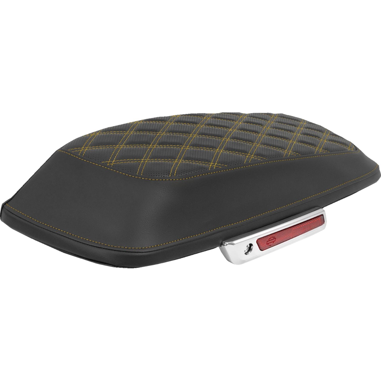 Saddlemen Saddlebag Lid Covers - Lattice - Gold Stitch - FLH/FLT '14-'25 [MPN: L870-14-18407]_2089750
