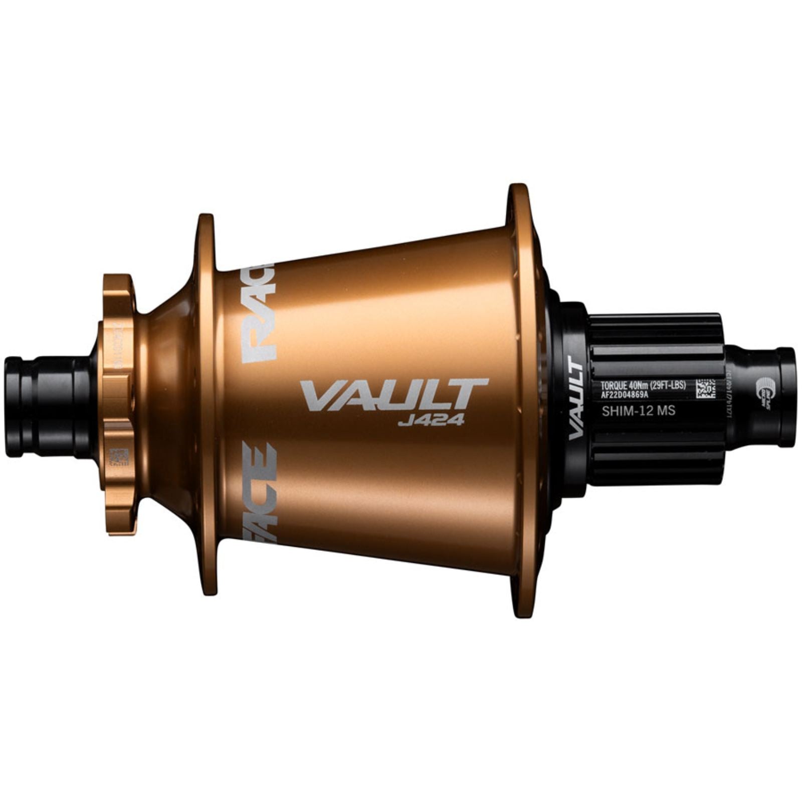 Race Face Vault J-Bend 424 Rear Hub - 12 x 148mm, 6-Bolt, Kashmoney Gold, 32H [MPN: 945-00-002]_2091267