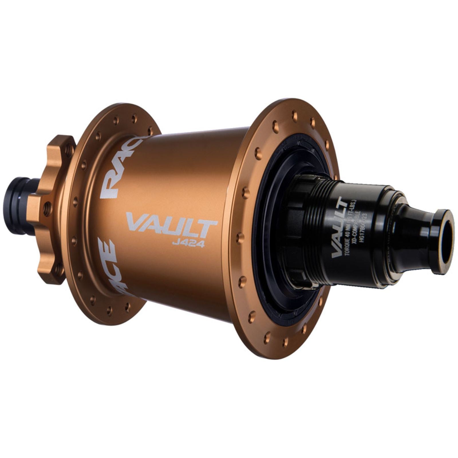 Race Face Vault J-Bend 424 Rear Hub 12 x 148mm, 6-Bolt, XD, Kashmoney Gold, 32H [MPN: 945-00-003]_2091246