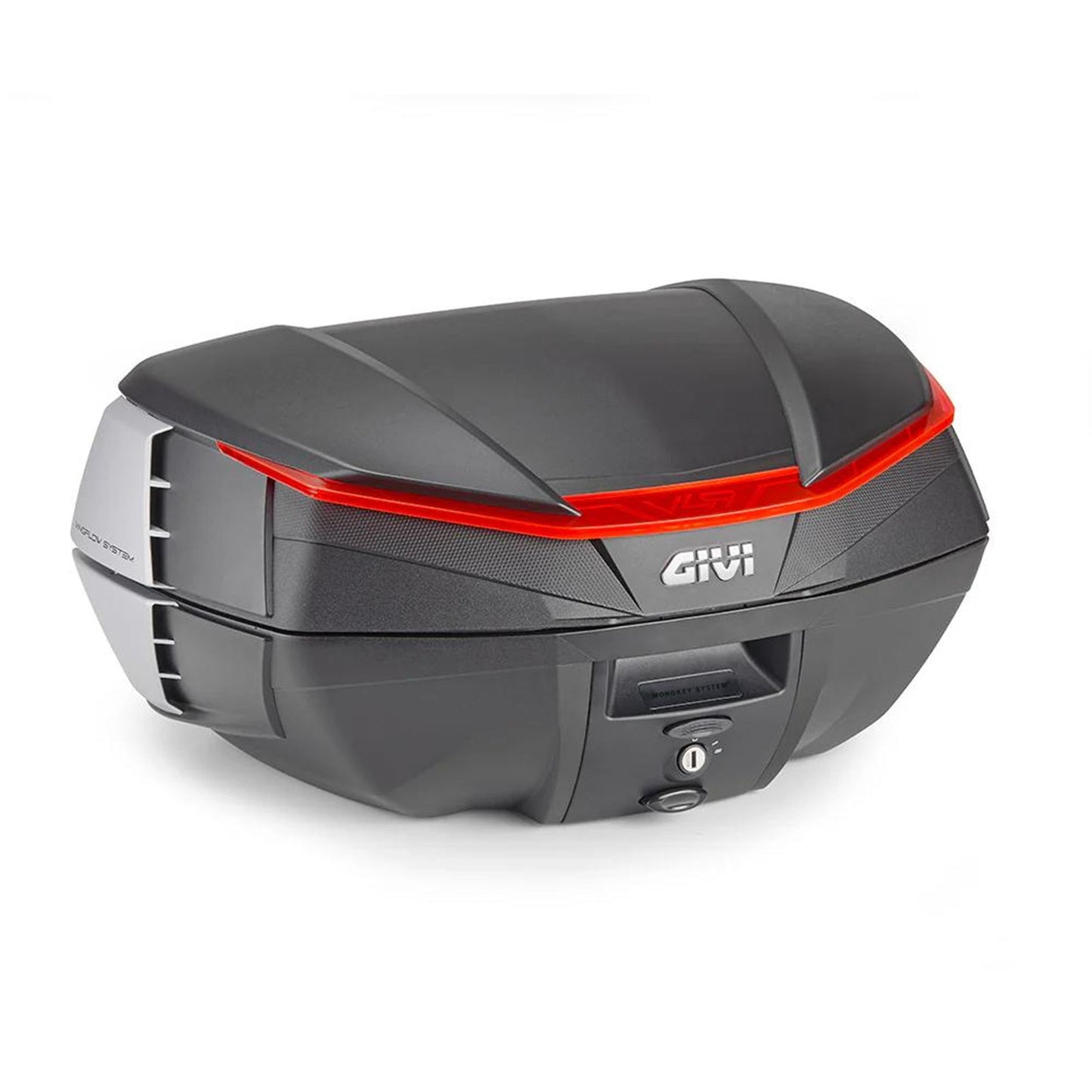 Givi V49N Air Monokey Top Case - 49/Liter - Black/Silver [MPN: V49N]_2095185