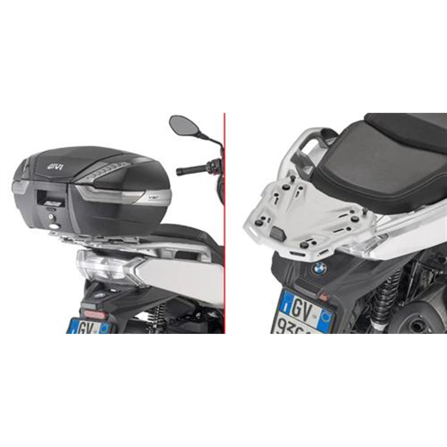 Givi Top Case Hardware Silver Monokey / Monolock fits BMW [MPN: SR5136]_2571070