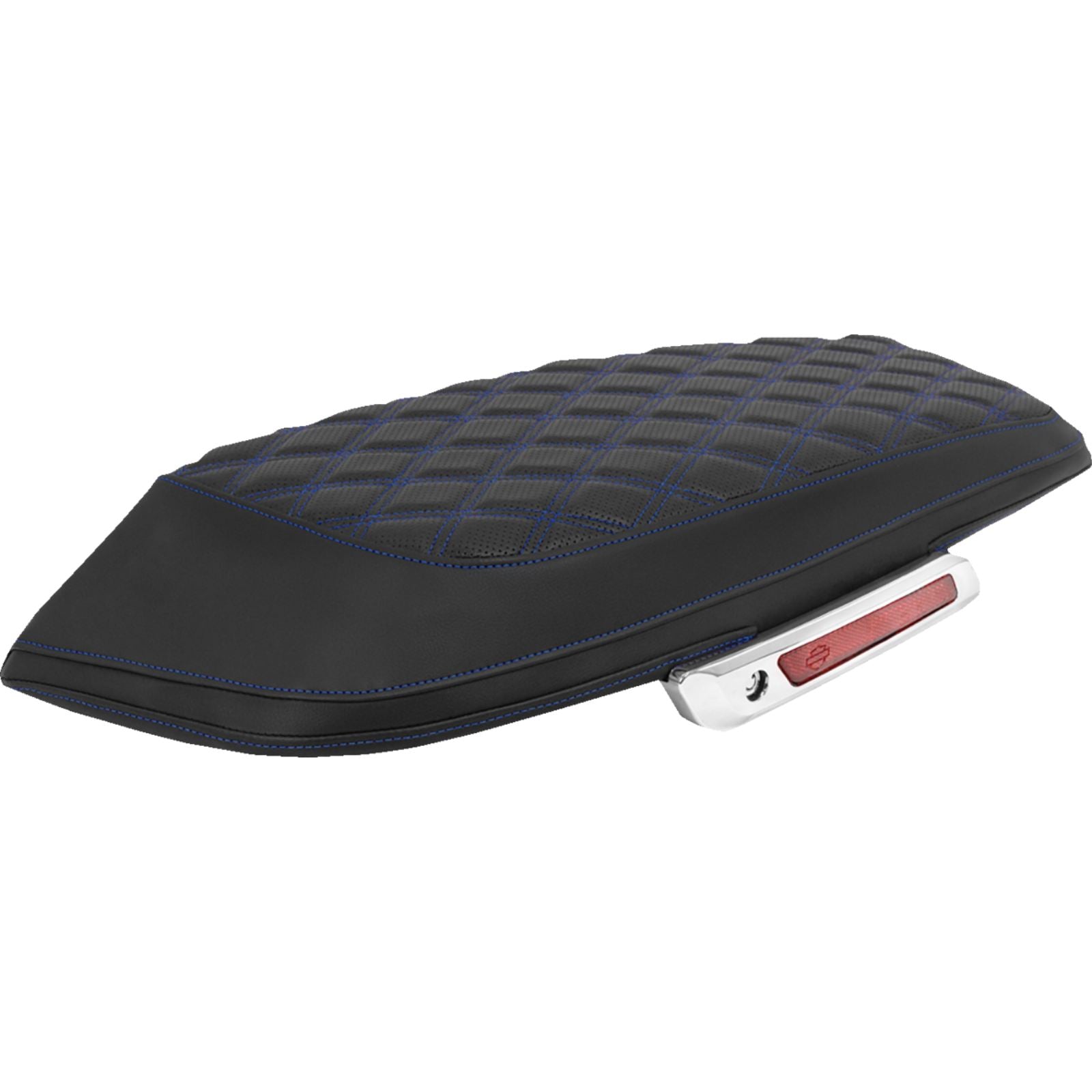 Saddlemen Saddlebag Lid Covers - Lattice - Blue Stitch for FLH/FLT '23-'25 [MPN: L870-23-18401]_2093804