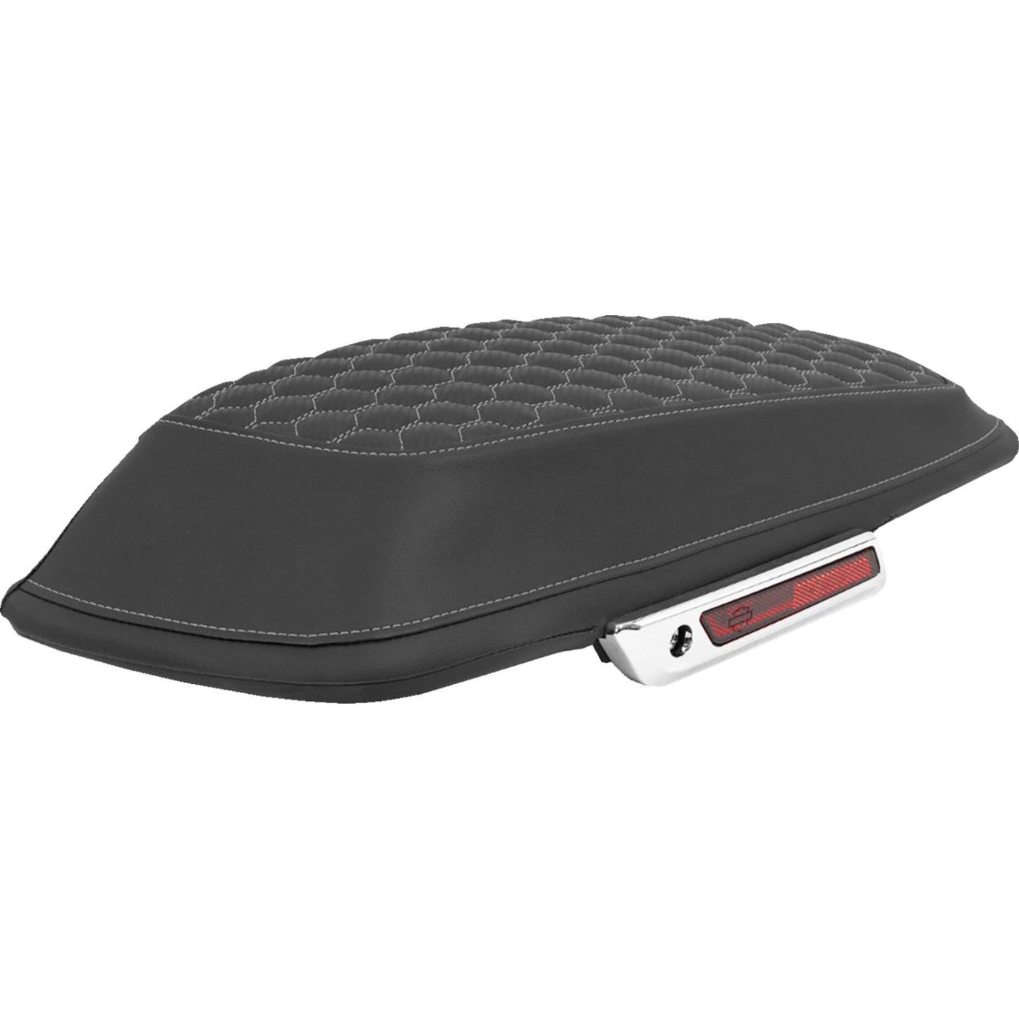 Saddlemen Saddlebag Lid Covers - Honeycomb - Gray Stitch - FLT/FLH '14-'25 [MPN: L870-14-19002]_2093814