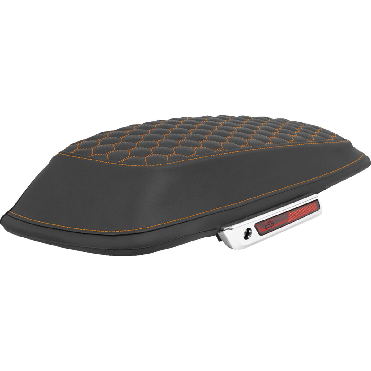 Saddlemen Saddlebag Lid Covers - Honeycomb - Orange Stitch - FLT/FLH '14-'25 [MPN: L870-14-19003]_2093808