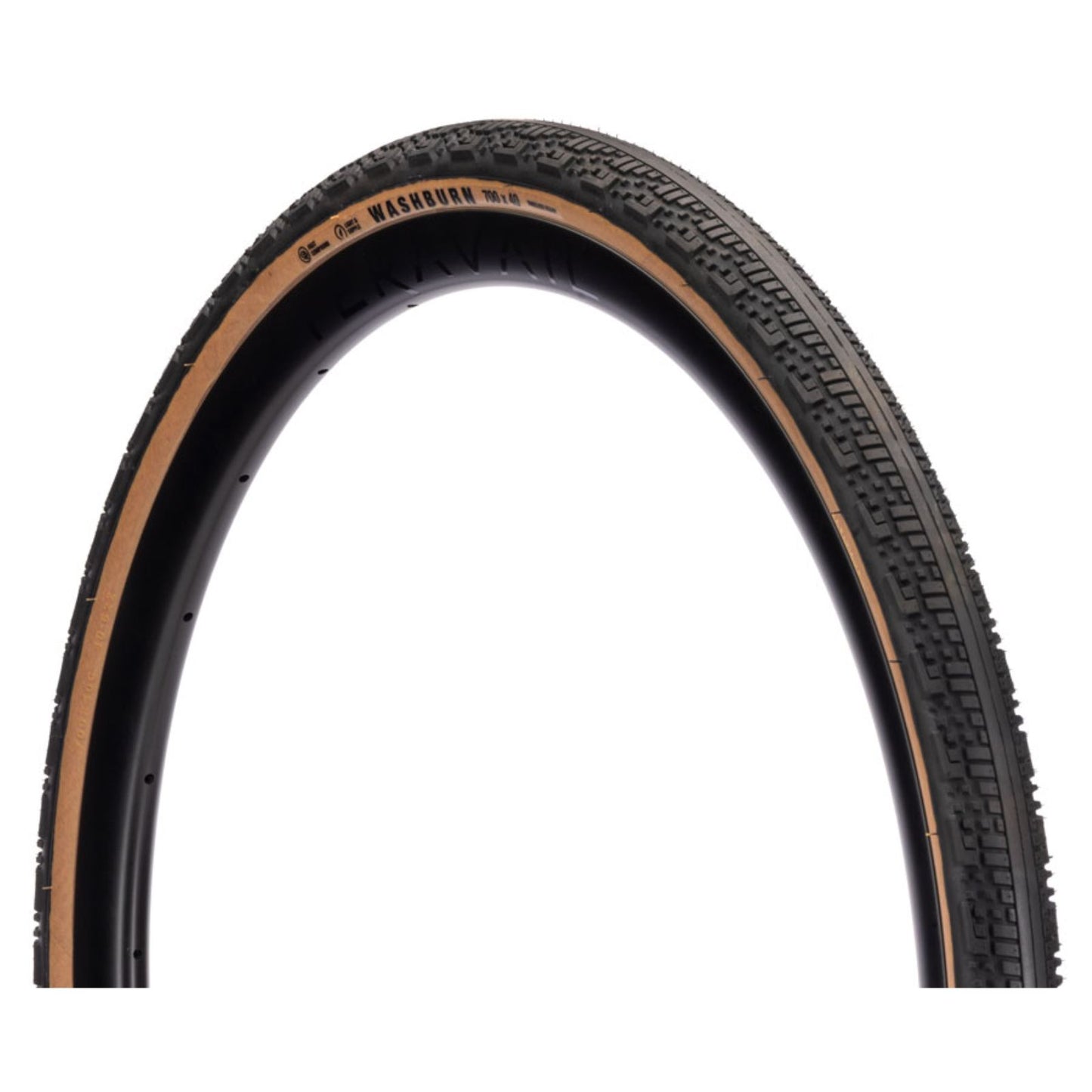 Teravail Washburn Tire - 700 x 40, Tubeless, Folding, Tan, Light and Supple [MPN: 19-000760]_2094183