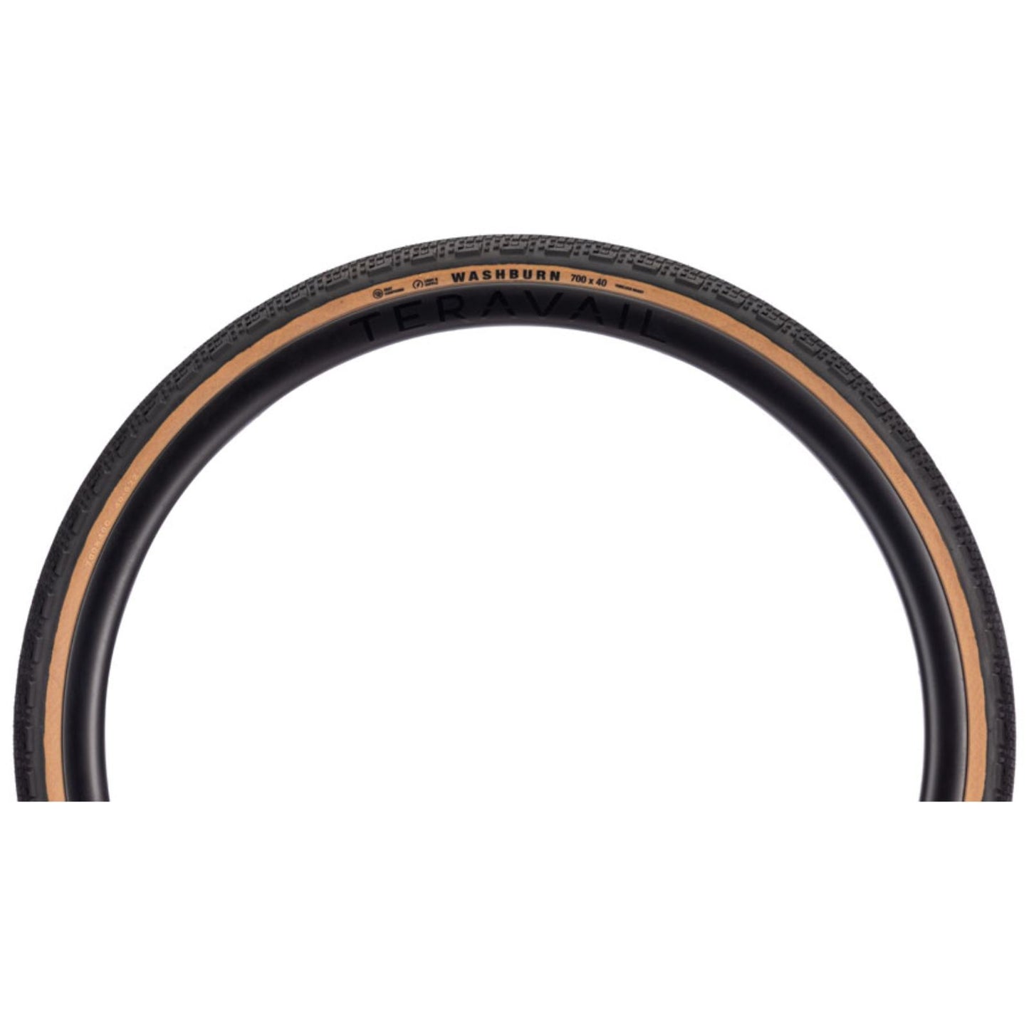 Teravail Washburn Tire - 700 x 40, Tubeless, Folding, Tan, Light and Supple [MPN: 19-000760]_2094184
