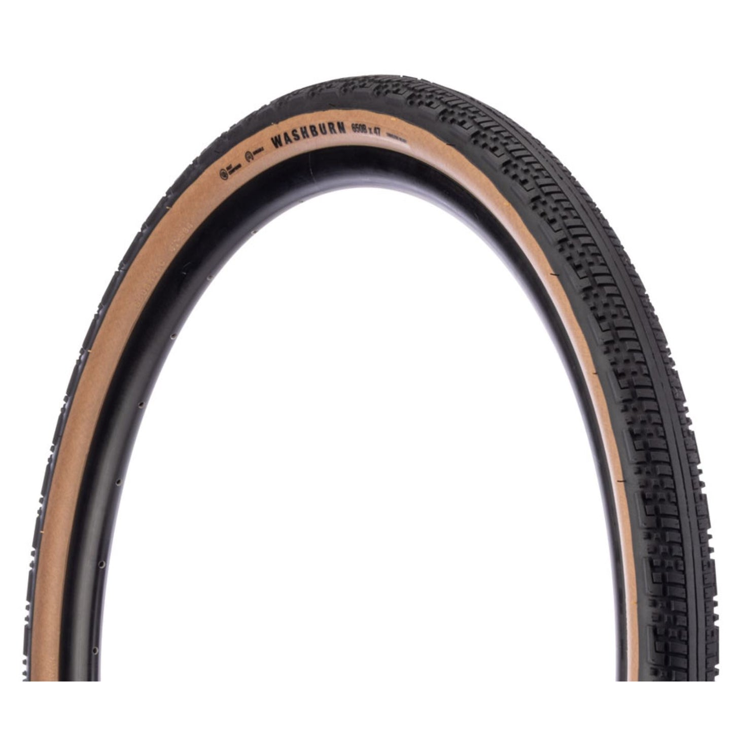 Teravail Washburn Tire - 650 x 47, Tubeless, Folding, Tan, Light and Supple [MPN: 19-000755]_2094167