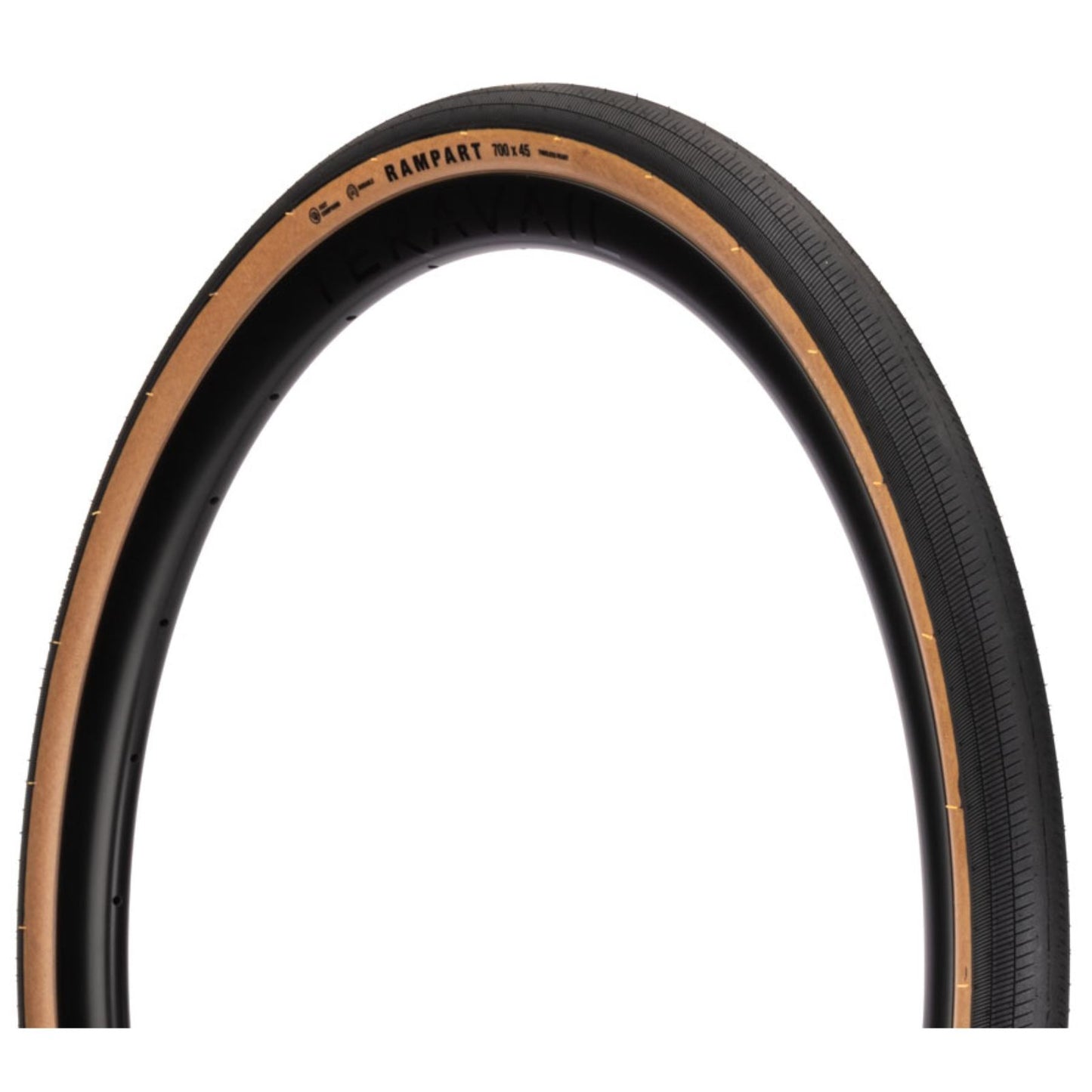 Teravail Rampart Tire - 700x40, Tubeless, Folding, Tan, Durable, Fast Compound [MPN: 19-000740]_2094173