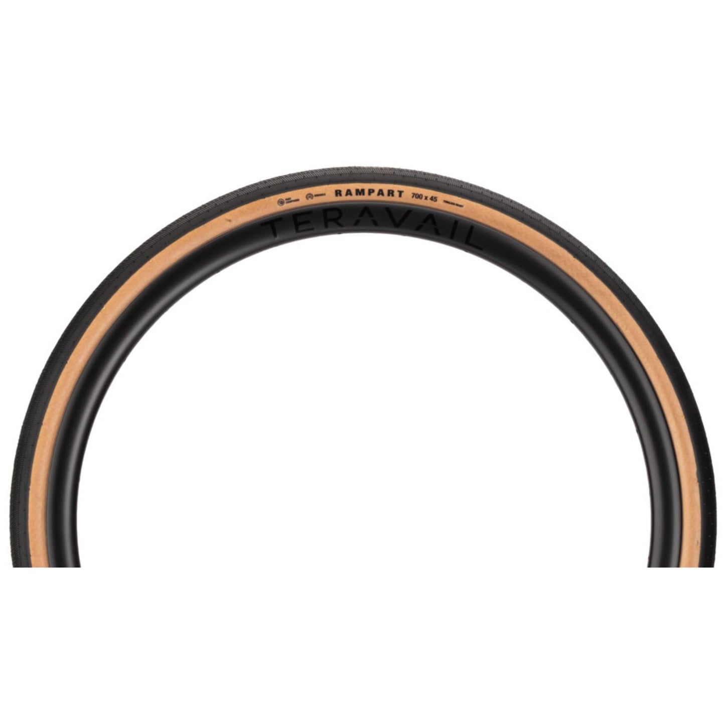 Teravail Rampart Tire - 700x40, Tubeless, Folding, Tan, Durable, Fast Compound [MPN: 19-000740]_2094174