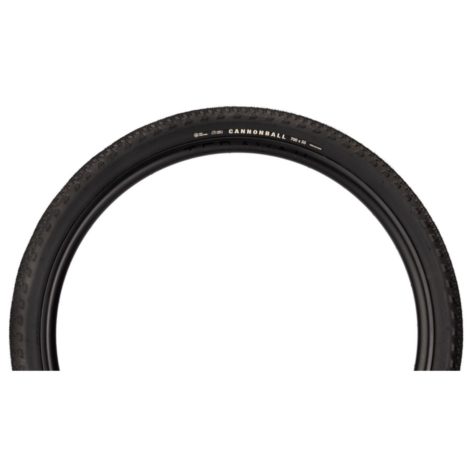 Teravail Cannonball Tire - 700 x 50, Tubeless, Folding, Black, Durable [MPN: 19-000790]_2094150