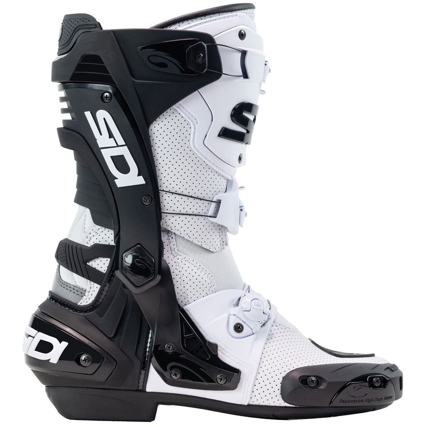 Sidi - Powersports Rex Air Motorcycle Boots - White/Black_2094839