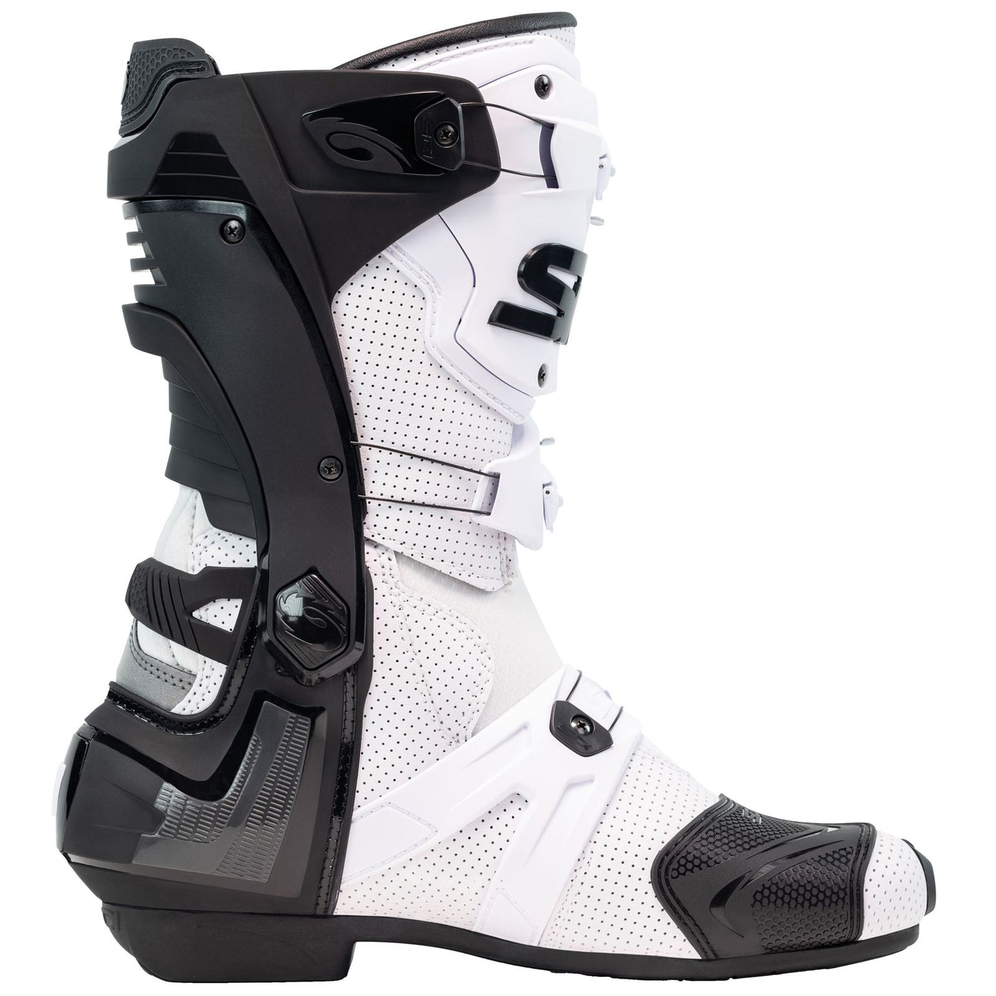Sidi - Powersports Rex Air Motorcycle Boots - White/Black_2094951