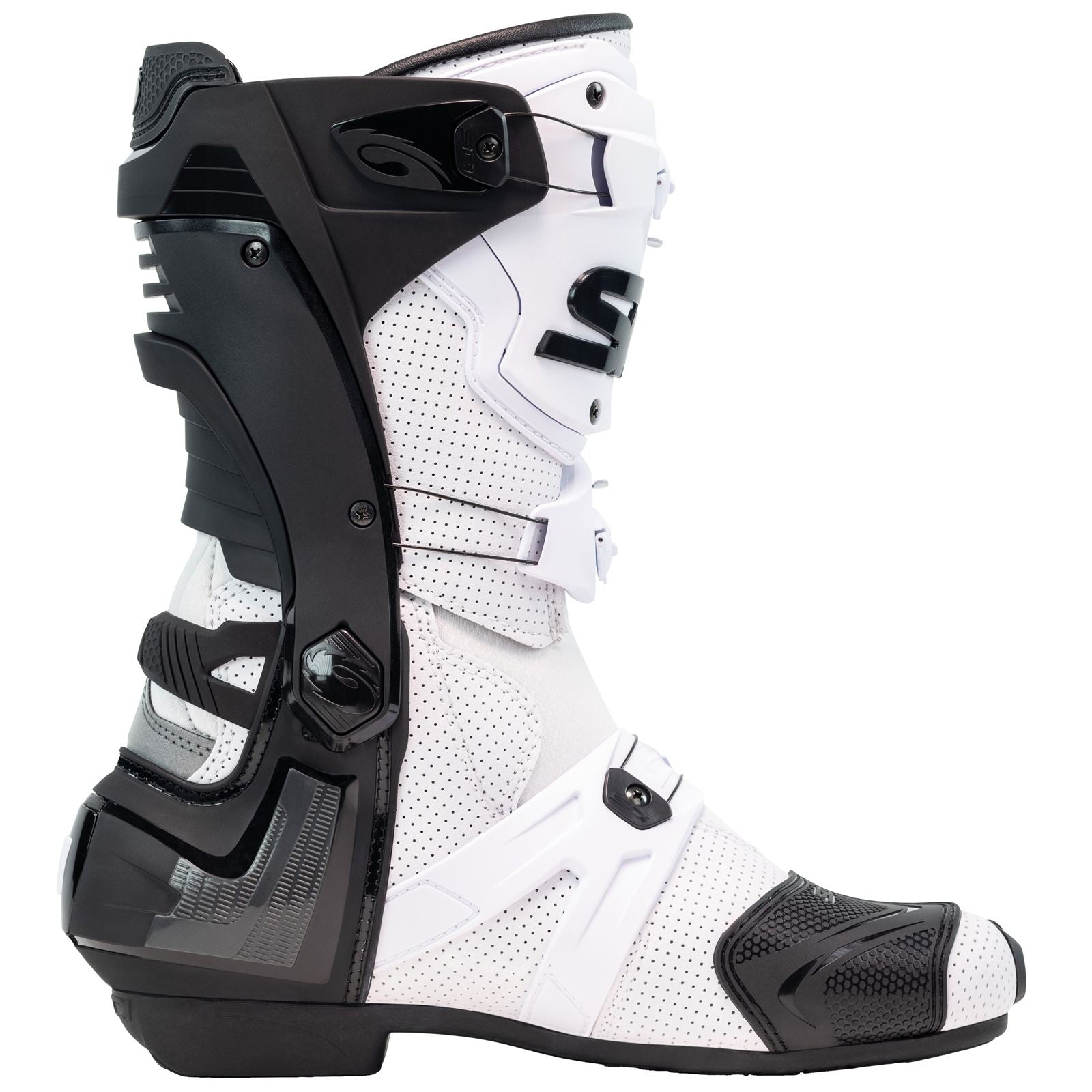 Sidi - Powersports Rex Air Motorcycle Boots - White/Black_2094951