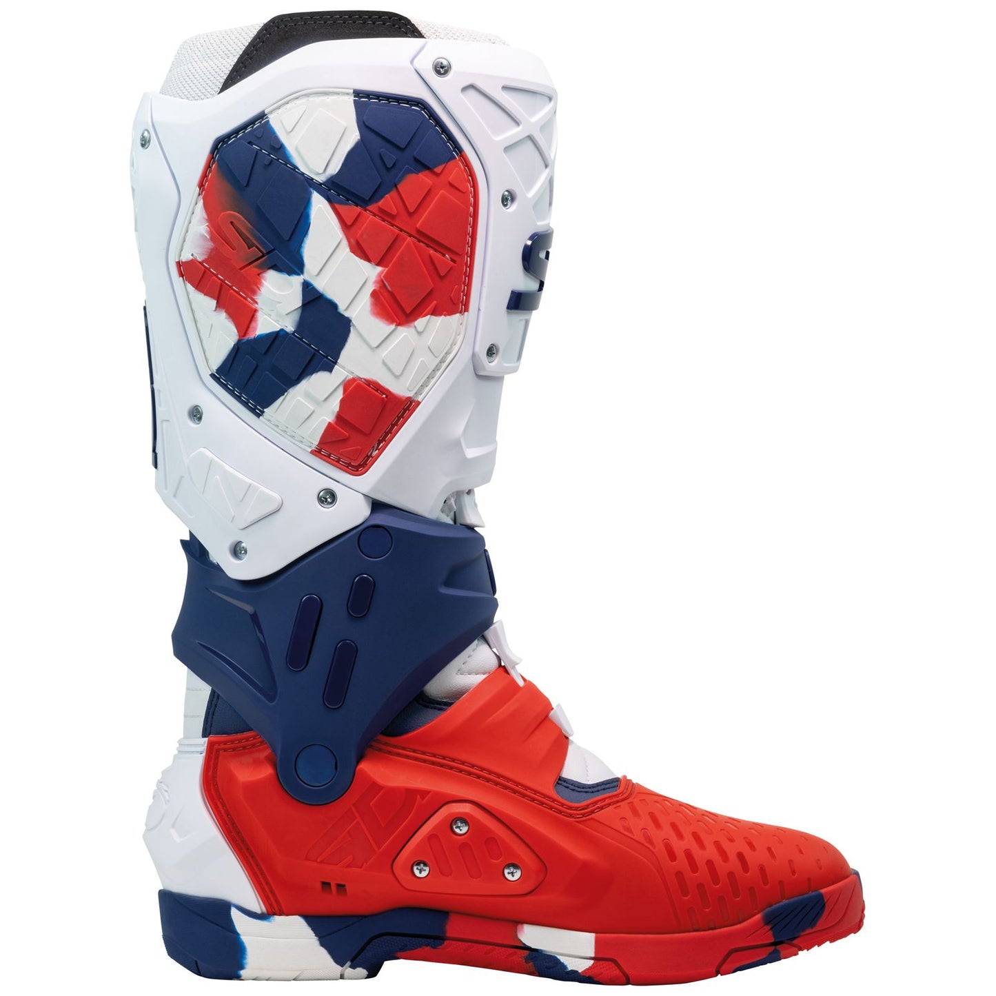 Sidi - Powersports Crossair X Off-Road Boots - White/Navy/Red_2094591