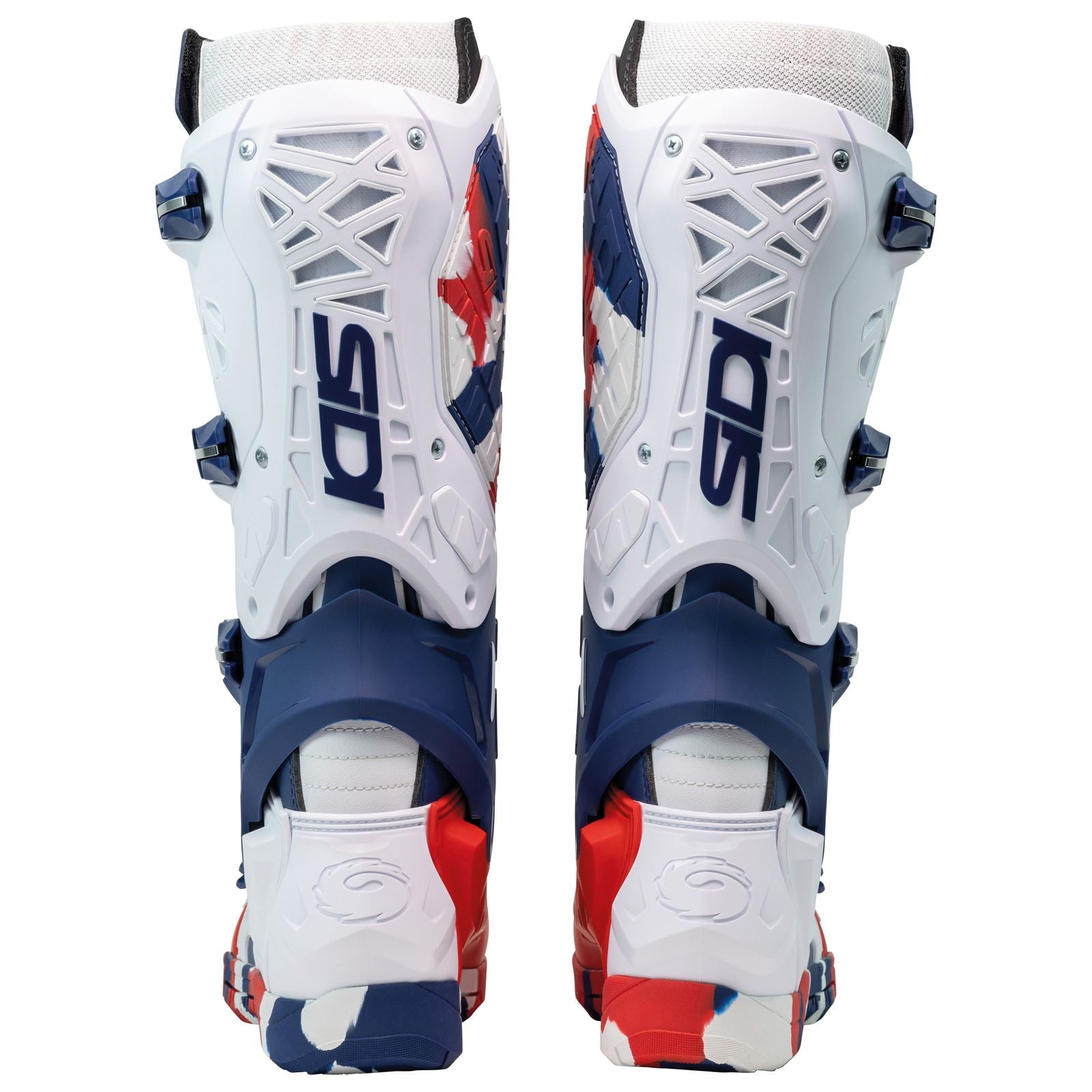 Sidi - Powersports Crossair X Off-Road Boots - White/Navy/Red_2094796