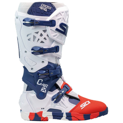 Sidi - Powersports Crossair X Off-Road Boots - White/Navy/Red_2094882