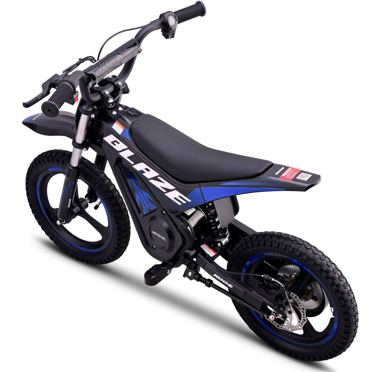 MotoTec USA 36v 350w Blaze Electric Dirt Bike - Blue [MPN: MT-Dirt-Blaze-36v-350w_Blue]_2095341