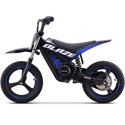 MotoTec USA 36v 350w Blaze Electric Dirt Bike - Blue [MPN: MT-Dirt-Blaze-36v-350w_Blue]_2095343