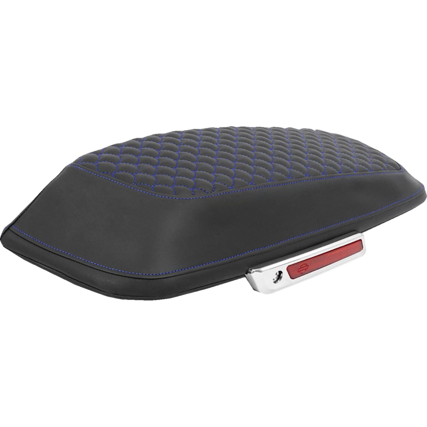 Saddlemen Saddlebag Lid Covers - Dragon Scale Blue Stitch - FLH/FLT '14-'25 [MPN: L870-14-20901]_2095641