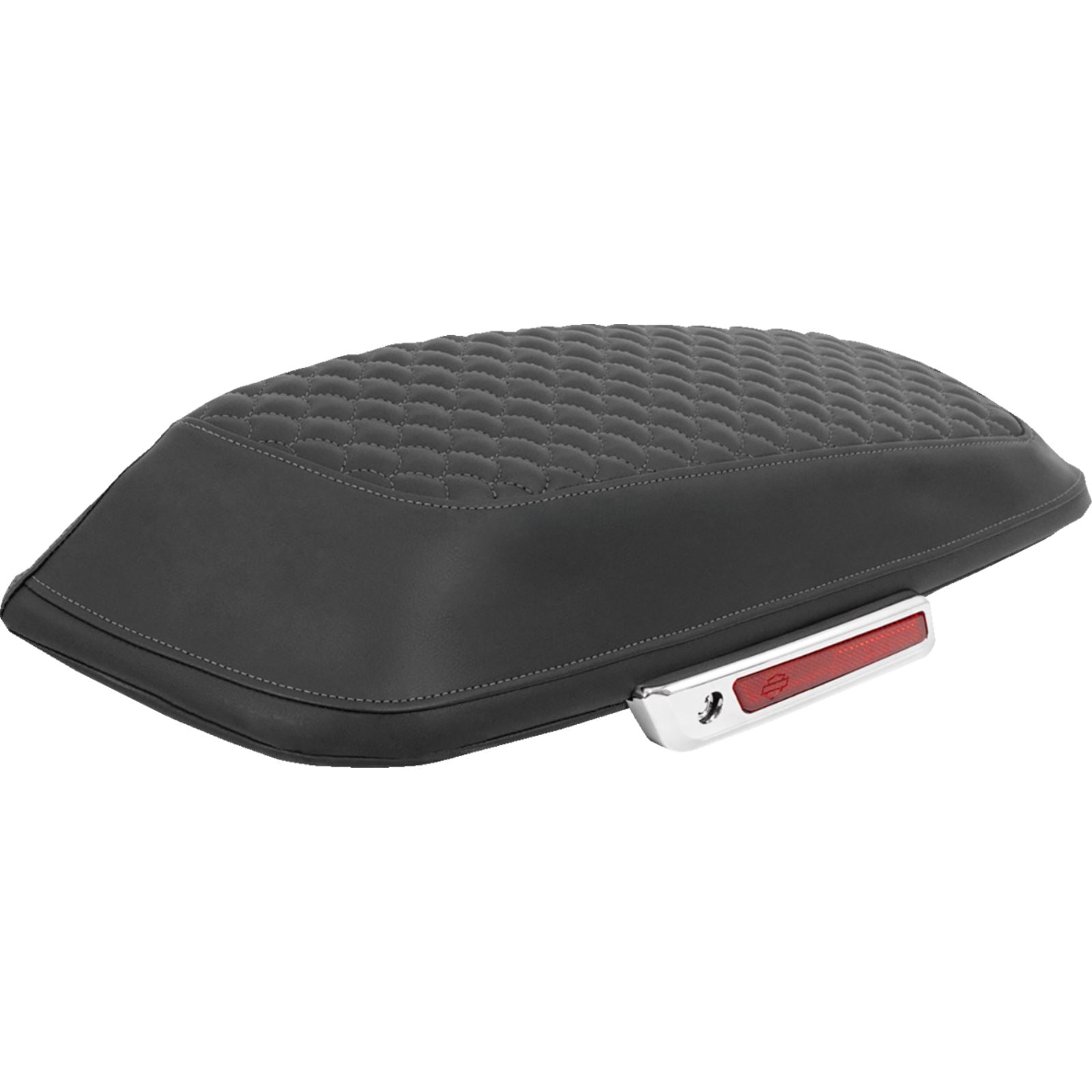Saddlemen Saddlebag Lid Covers - Dragon Scale Gray Stitch - FLH/FLT '14-'25 [MPN: L870-14-20902]_2095554