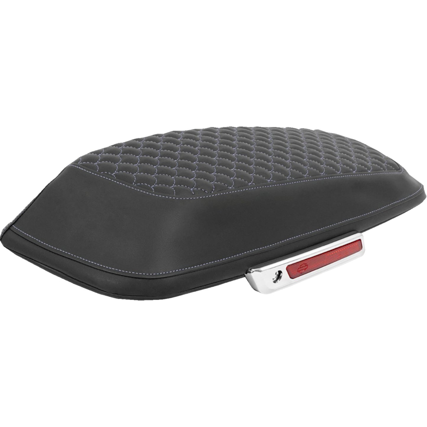 Saddlemen Saddlebag Lid Covers Dragon Scale Silver Stitch - FLH/FLT '14-'25 [MPN: L870-14-20905]_2095685