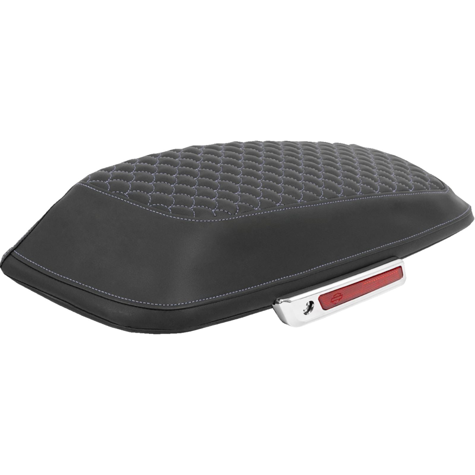 Saddlemen Saddlebag Lid Covers Dragon Scale Silver Stitch - FLH/FLT '14-'25 [MPN: L870-14-20905]_2095685