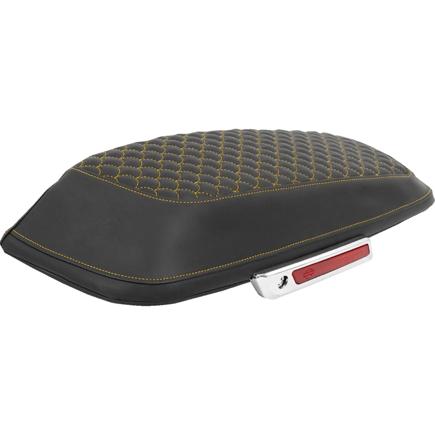 Saddlemen Saddlebag Lid Covers - Dragon Scale Gold Stitch - FLH/FLT '14-'25 [MPN: L870-14-20907]_2095571