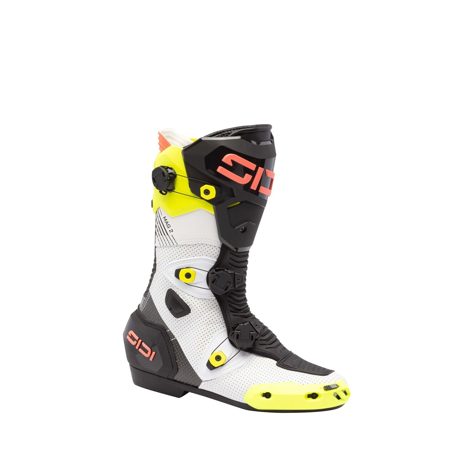 Sidi - Powersports MAG-2 Air Boots - Fluo Yellow/Fluo Coral_2100308